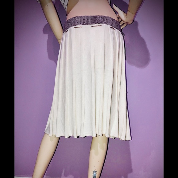 NICK & MO • Cream Winter Textile Skirt / (S) NWT! - Picture 4 of 7